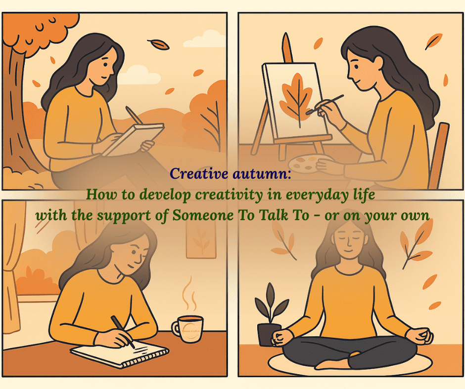 At Someone To Talk To, we integrate creativity into hypnotherapy, counselling, and personal growth sessions